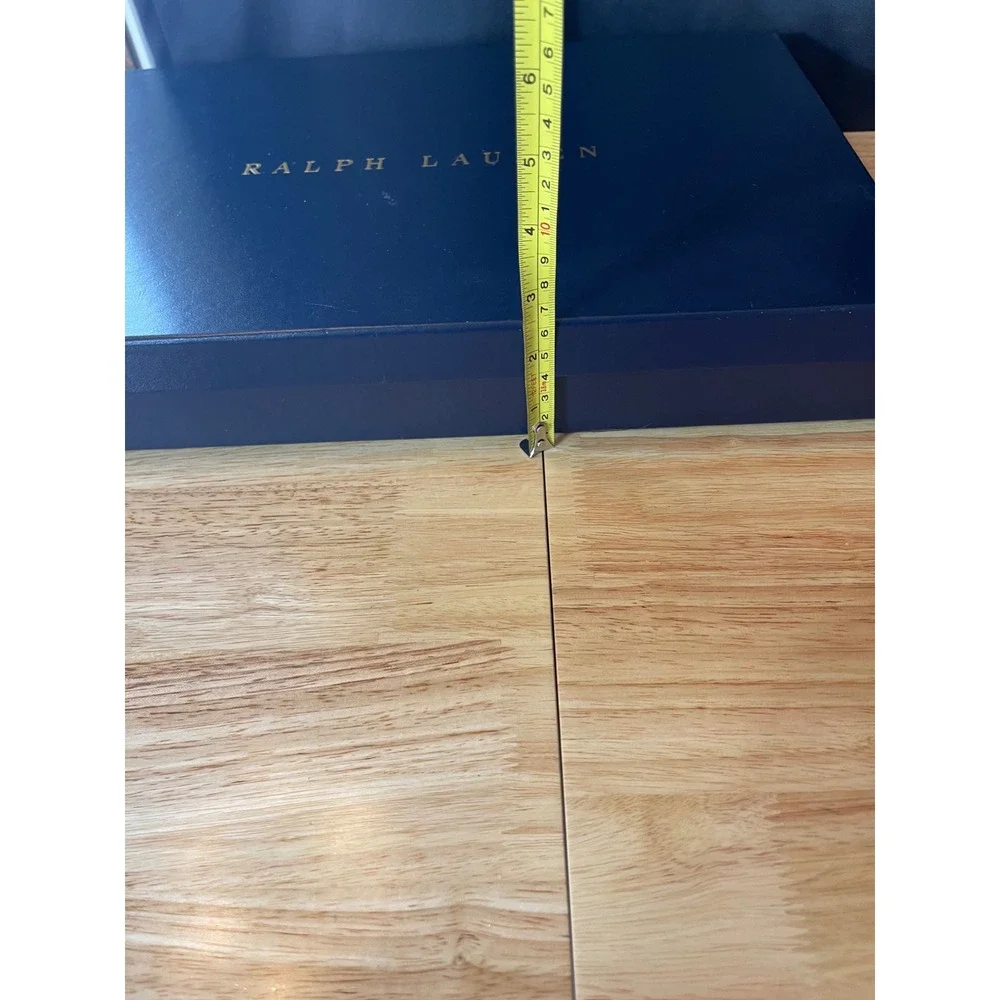 Ralph Lauren Navy Blue Gold Foil Logo Gift Box 17x12x2.5 Large‎ Storage Box